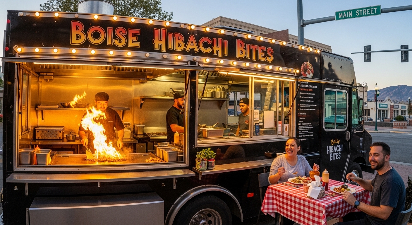 A tiny laptop in the palm of a hand