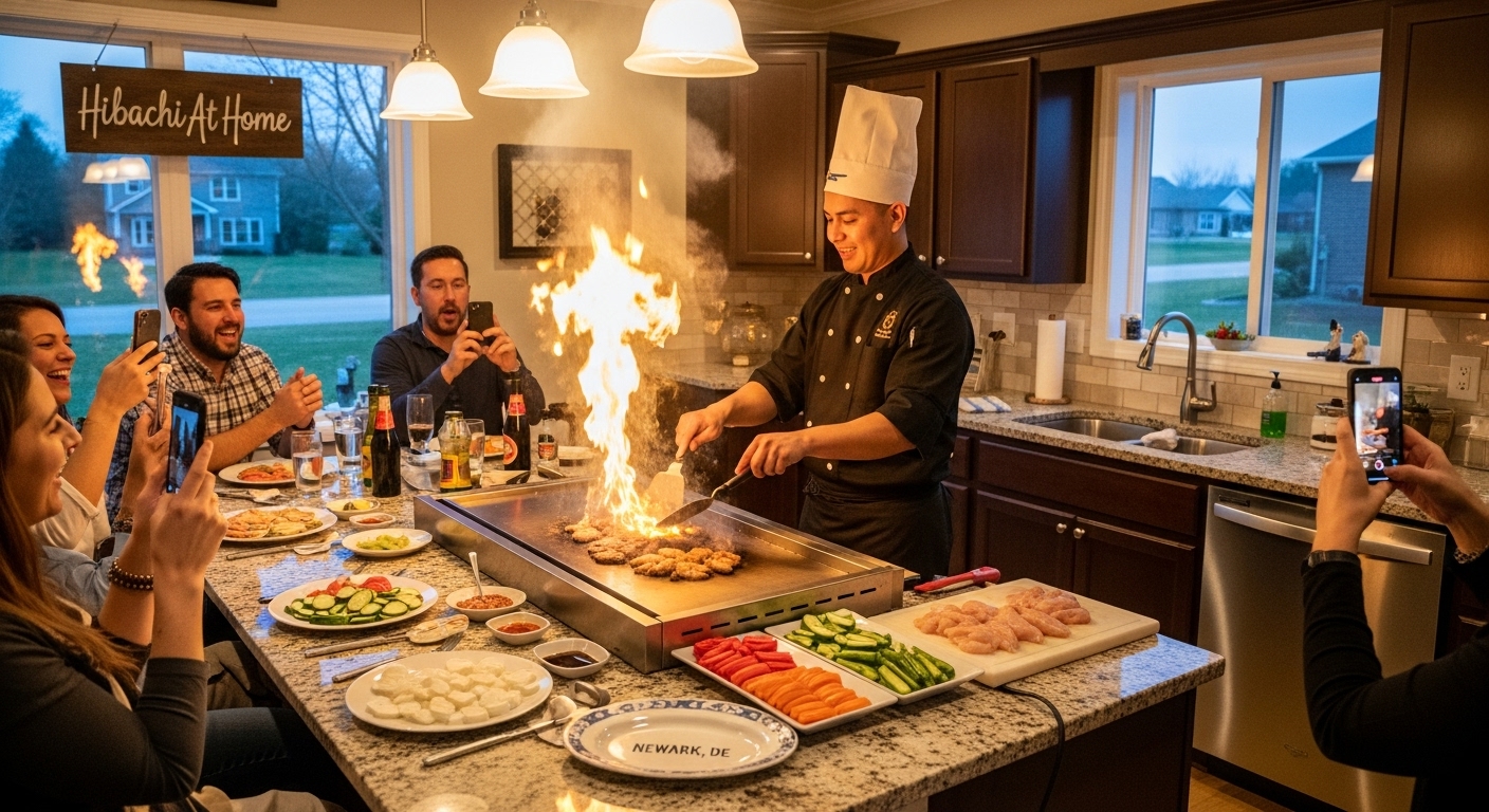 A tiny laptop in the palm of a hand