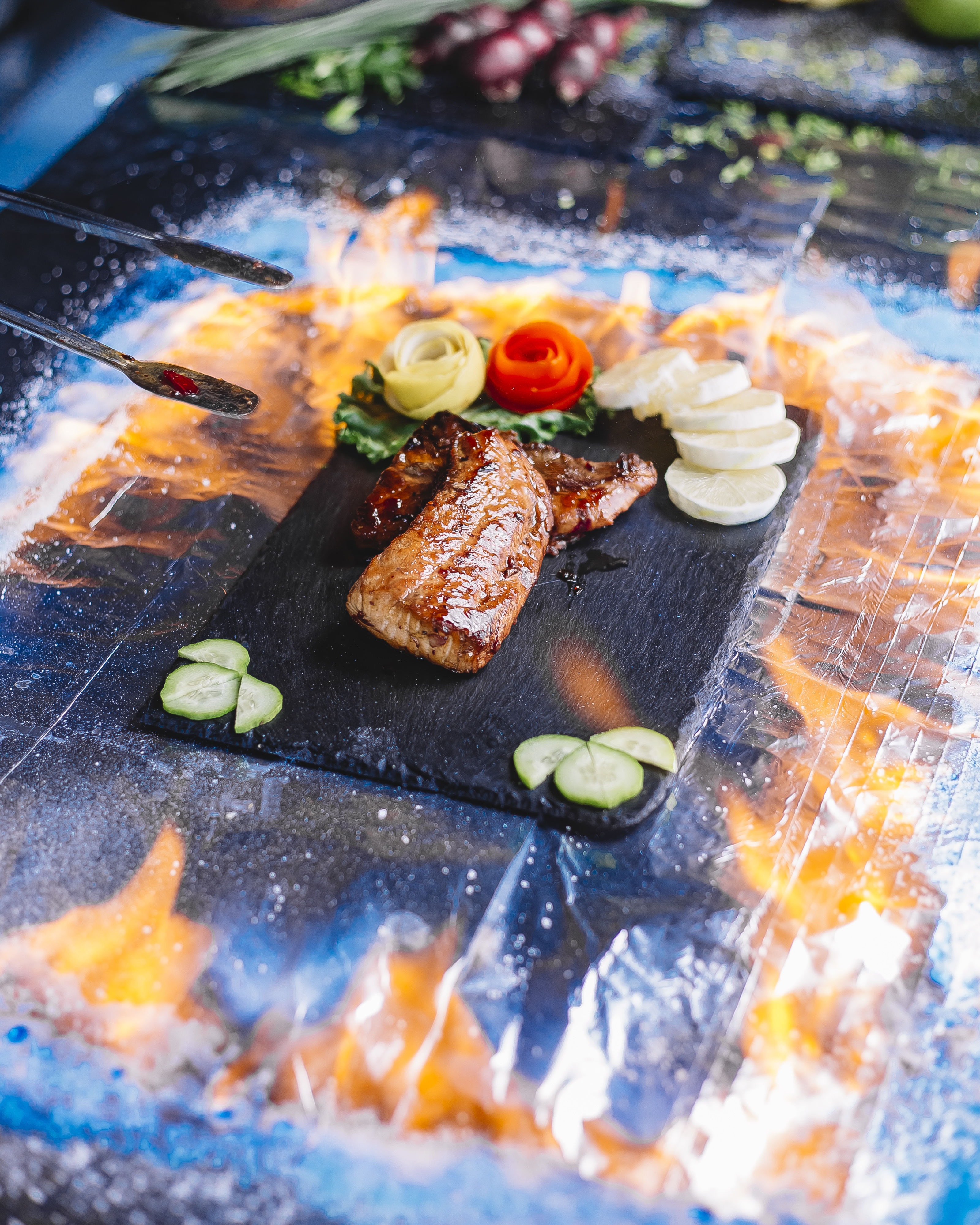 A tiny laptop in the palm of a hand