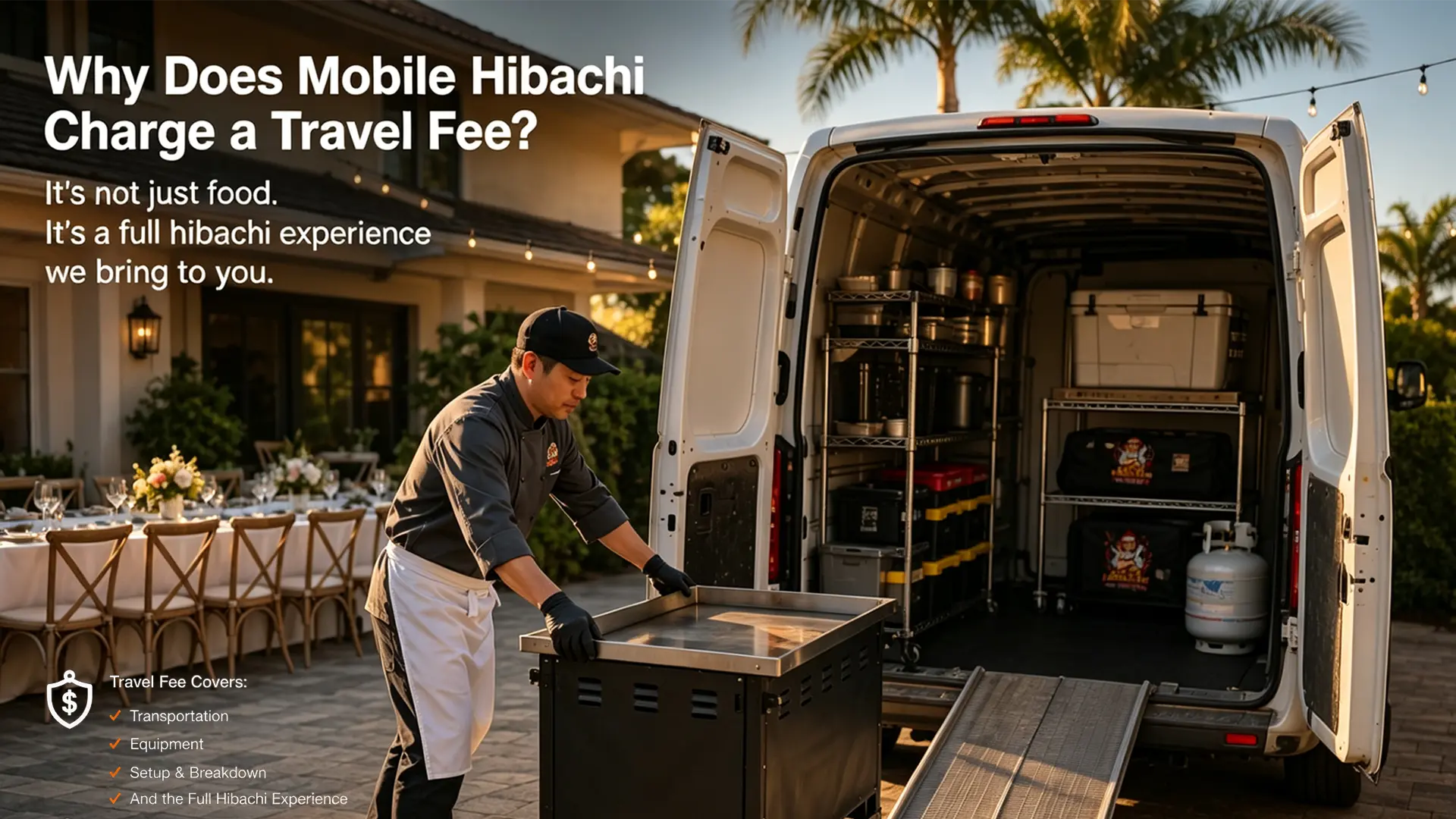 Why Mobile Hibachi Charges a Travel Fee | Love Hibachi