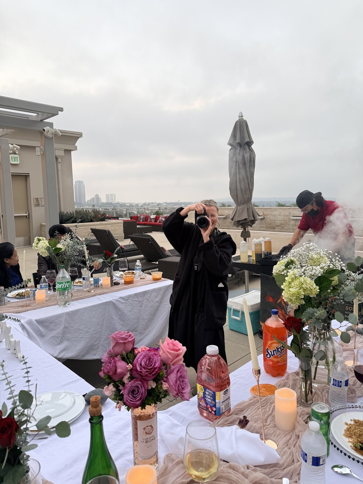 Love Hibachi rooftop dinner event